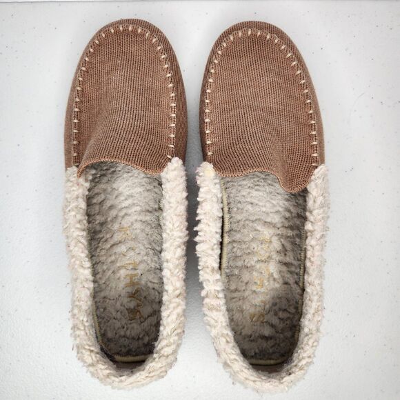 ROTHY'S Women's The Slipper Knit Wool Fleece Lining, Nutmeg Beige Tan Size 8 - Picture 6 of 14